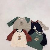 2021 New Autumn Korean Style Cartoon Printed Baby Boys T-shirts-TB00968-Veeddydropshipping